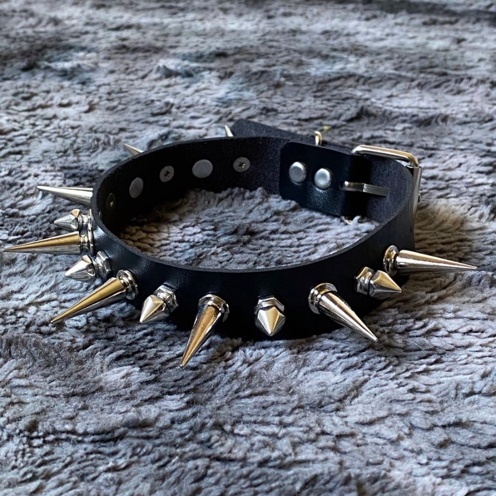 The Push The Limit Spiked Pu Leather Choker